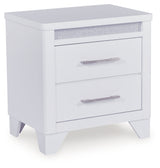 Jarlee White King Panel Bedroom Set with Dresser, Mirror and Nightstand (Online Special Price) - Ornate Home