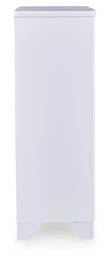 Jarlee White Queen Upholstered Panel Bed, Dresser, Mirror, Chest and 2 Nightstands (Online Special Price) - Ornate Home