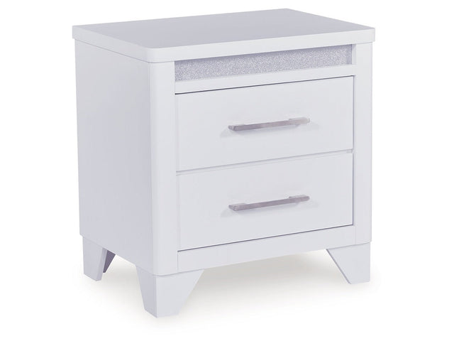 Jarlee White Two Drawer Nightstand (Online Special Price) - Ornate Home