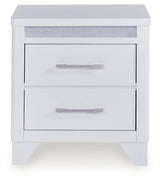 Jarlee White Two Drawer Nightstand (Online Special Price) - Ornate Home