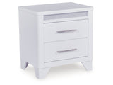 Jarlee White Two Drawer Nightstand - Ornate Home