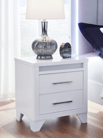 Jarlee White Two Drawer Nightstand - Ornate Home