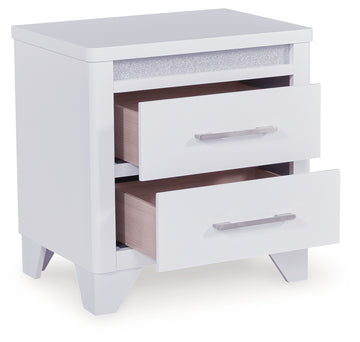 Jarlee White Two Drawer Nightstand - Ornate Home