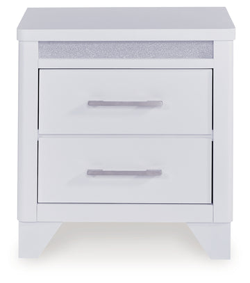 Jarlee White Two Drawer Nightstand - Ornate Home