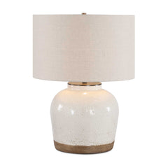 Jarret White Glaze Table Lamp - Ornate Home