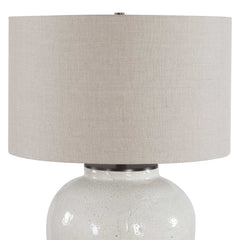 Jarret White Glaze Table Lamp - Ornate Home