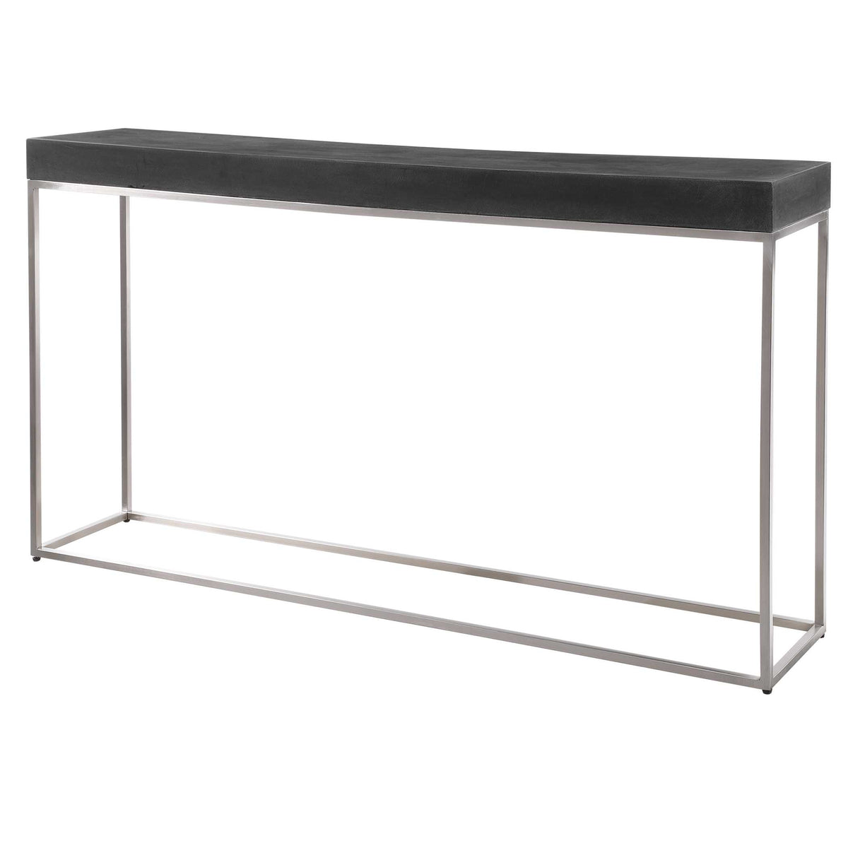 Jase Black Concrete Console Table - Ornate Home