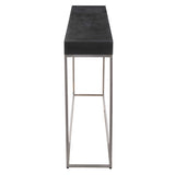 Jase Black Concrete Console Table - Ornate Home
