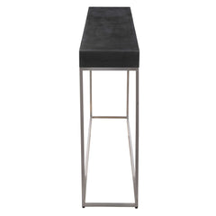 Jase Black Concrete Console Table - Ornate Home