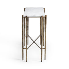 Jasmine Moonstone White Console Table - Ornate Home