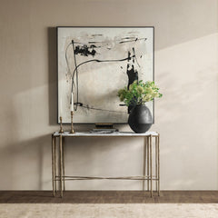 Jasmine Moonstone White Console Table - Ornate Home