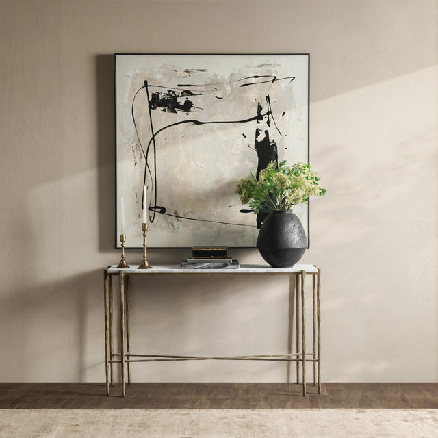 Jasmine Moonstone White Console Table - Ornate Home
