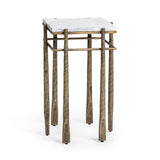 Jasmine Moonstone White End Table - Ornate Home