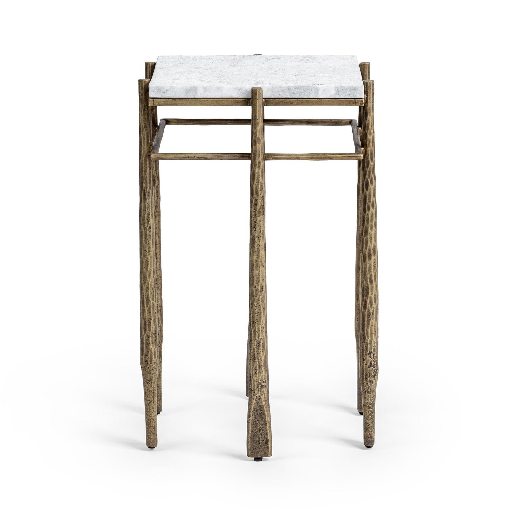 Jasmine Moonstone White End Table - Ornate Home