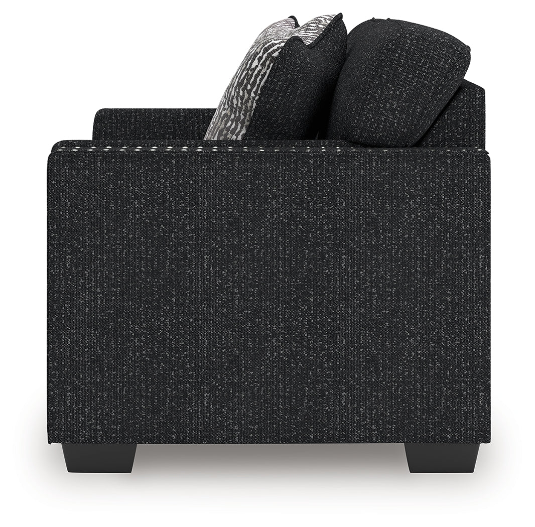 Jasmine Peaks Coal Loveseat (Online Special Price) - Ornate Home