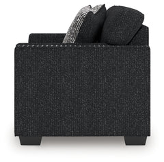 Jasmine Peaks Coal Loveseat - Ornate Home