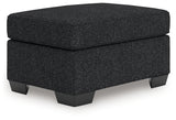 Jasmine Peaks Coal Ottoman (Online Special Price) - Ornate Home
