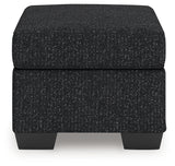 Jasmine Peaks Coal Ottoman (Online Special Price) - Ornate Home