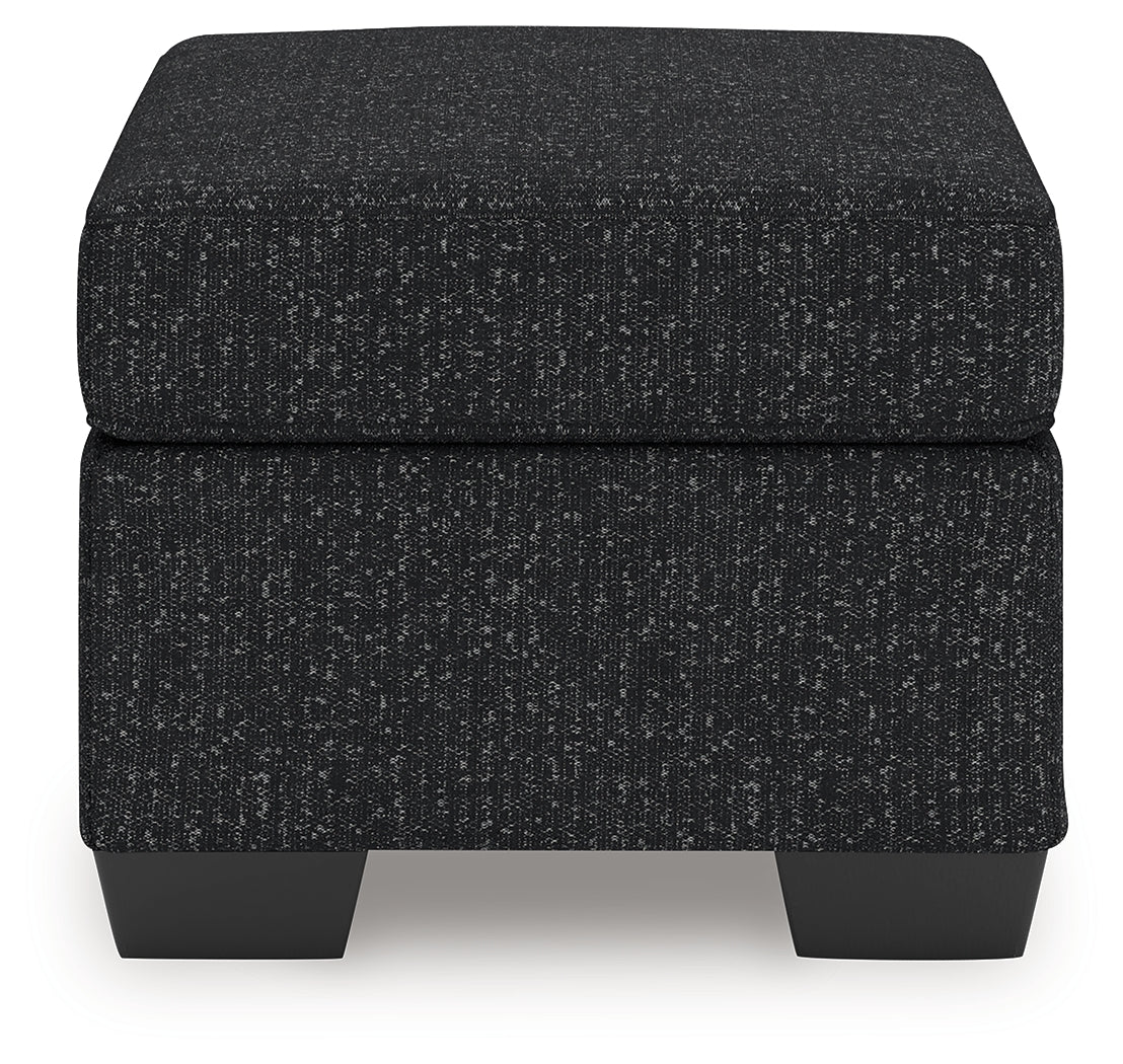 Jasmine Peaks Coal Ottoman (Online Special Price) - Ornate Home