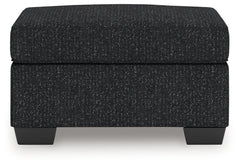 Jasmine Peaks Coal Ottoman - Ornate Home