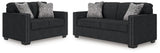 Jasmine Peaks Coal Sofa and Loveseat (Online Special Price) - Ornate Home