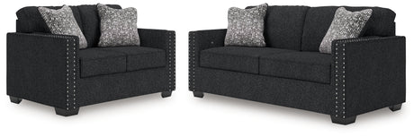Jasmine Peaks Coal Sofa and Loveseat - Ornate Home