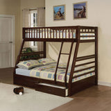 Jason Espresso Twin/Full Bunk Bed - Ornate Home