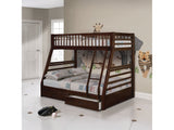 Jason Espresso Twin/Full Bunk Bed - Ornate Home