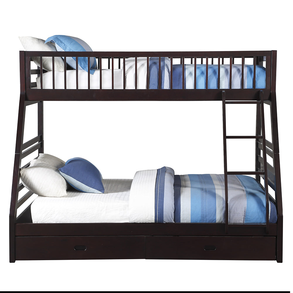Jason Espresso Twin Xl/Queen Bunk Bed W/Storage - Ornate Home