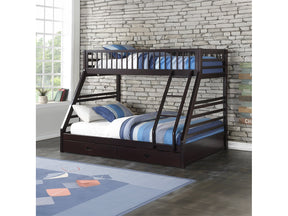 Jason Espresso Twin Xl/Queen Bunk Bed W/Storage - Ornate Home