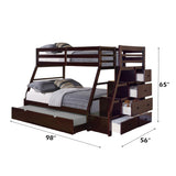 Jason Espresso Twin over Full Bunk Bed - Ornate Home