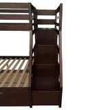 Jason Espresso Twin over Full Bunk Bed - Ornate Home