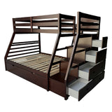 Jason Espresso Twin over Full Bunk Bed - Ornate Home