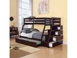 Jason Espresso Twin over Full Bunk Bed - Ornate Home