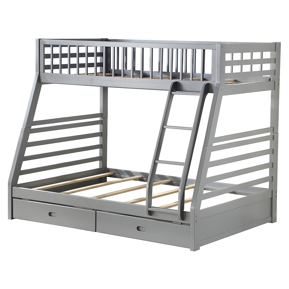 Jason Gray Twin/Full Bunk Bed - Ornate Home