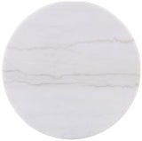 Jason Greige Round White Marble Top Coffee Table - Ornate Home