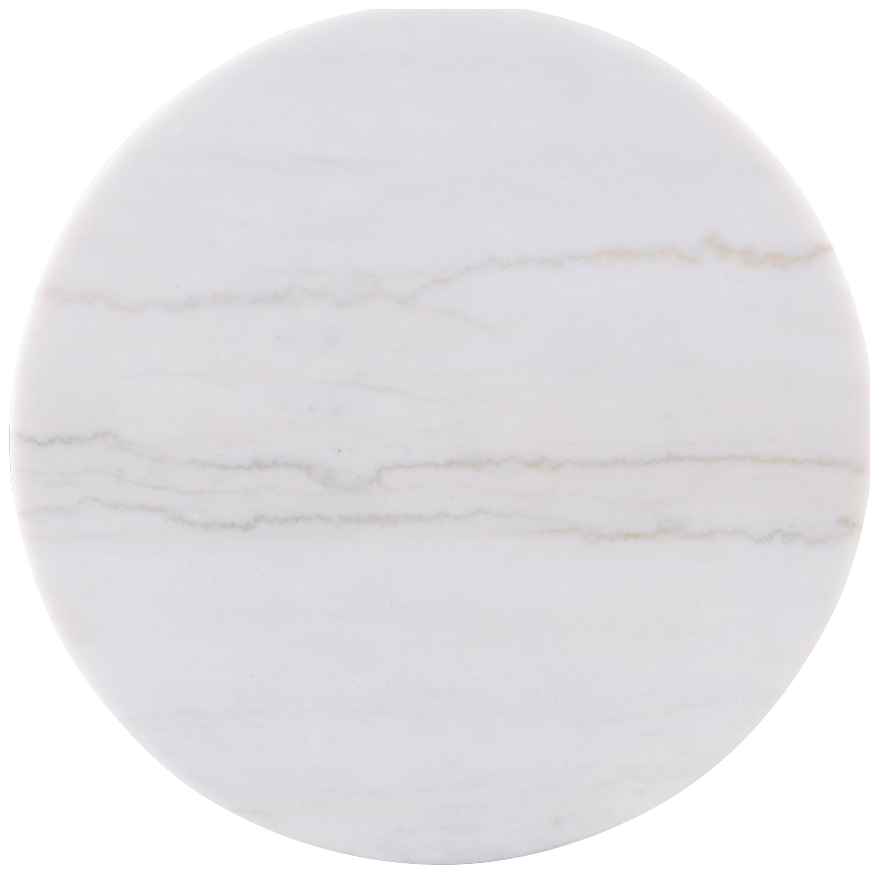 Jason Greige Round White Marble Top Coffee Table - Ornate Home