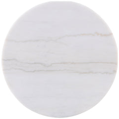 Jason Greige/White Marble 2-piece Round White Marble Coffee Table Set - Ornate Home