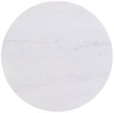Jason Honey Brown/White Marble 3-piece Round White Marble Coffee Table Set - Ornate Home