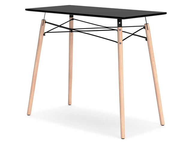 Jaspeni Black/Natural Home Office Desk (Online Special Price) - Ornate Home