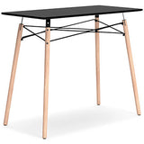 Jaspeni Black/Natural Home Office Desk (Online Special Price) - Ornate Home