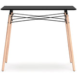 Jaspeni Black/Natural Home Office Desk (Online Special Price) - Ornate Home