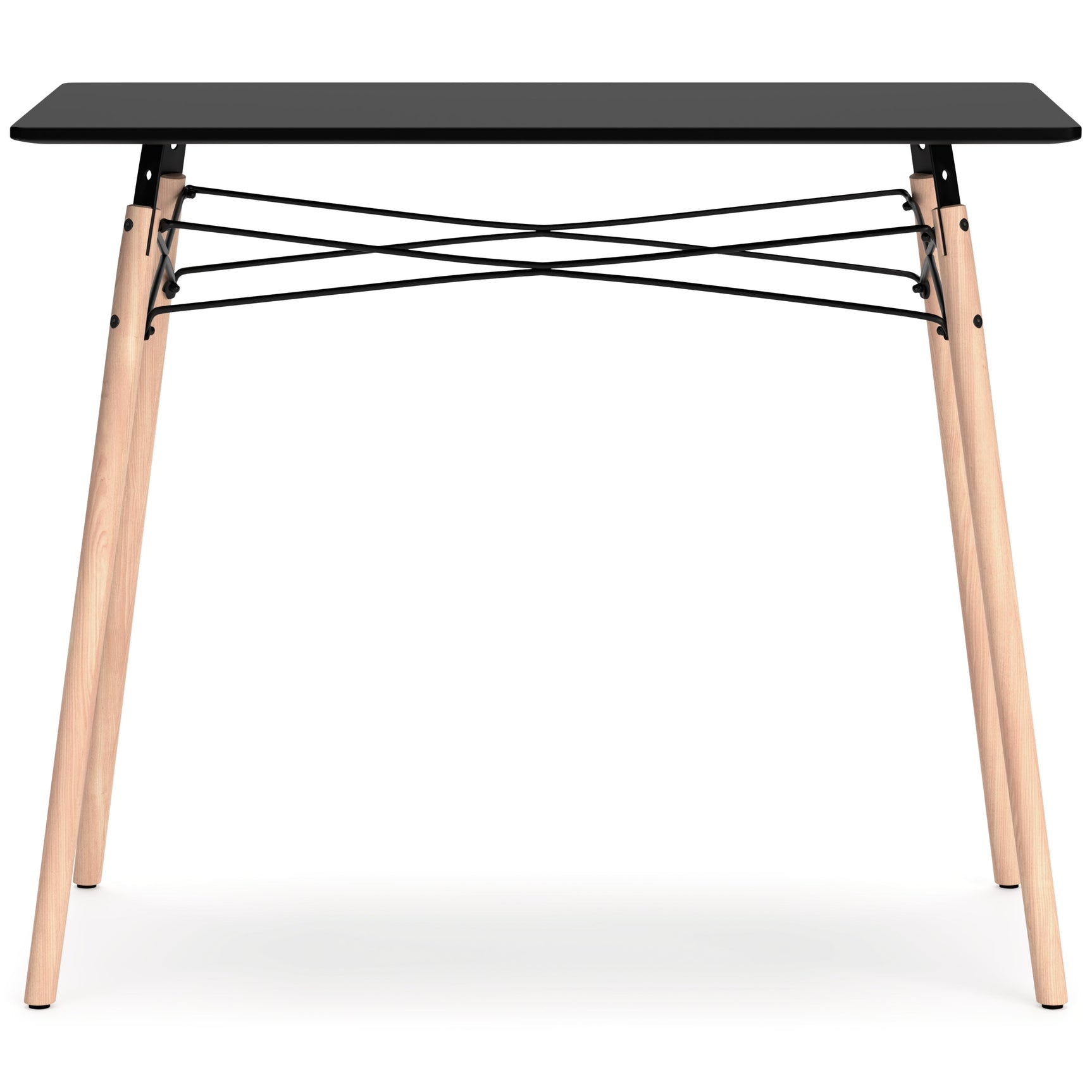 Jaspeni Black/Natural Home Office Desk (Online Special Price) - Ornate Home