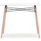 Jaspeni White/Natural Home Office Desk (Online Special Price) - Ornate Home