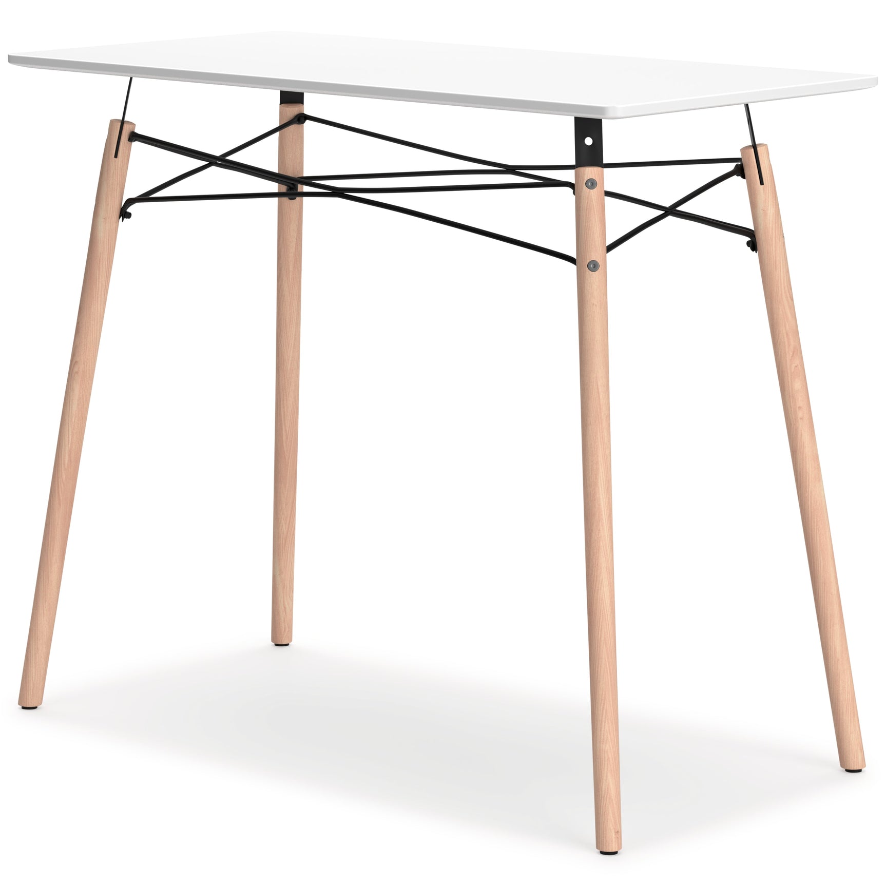Jaspeni White/Natural Home Office Desk (Online Special Price) - Ornate Home