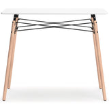 Jaspeni White/Natural Home Office Desk (Online Special Price) - Ornate Home