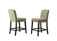 Jasper Beige 23"W Fabric Counter Height Chair (Set of 2) - Ornate Home