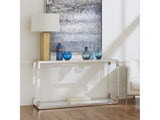 Jasper Console Table in Acrylic/White Glass/PSS - Ornate Home