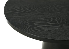 Jasper Ebony Black 29"W Round Coffee Table - Ornate Home