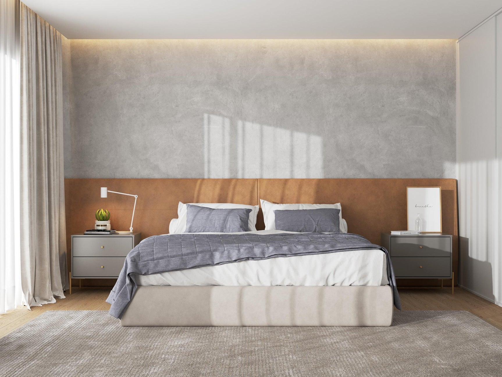 Jasper Nightstand in Grey (set of 2) - Ornate Home